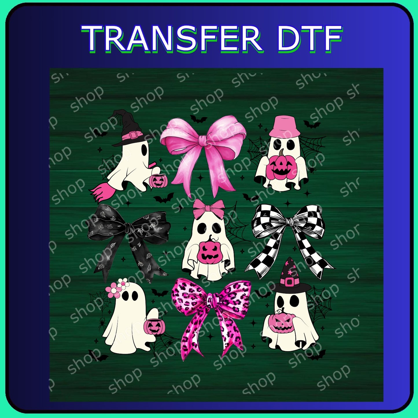 DTF Fantasmitas Rosa – Halloween & Octubre Rosa 🎀