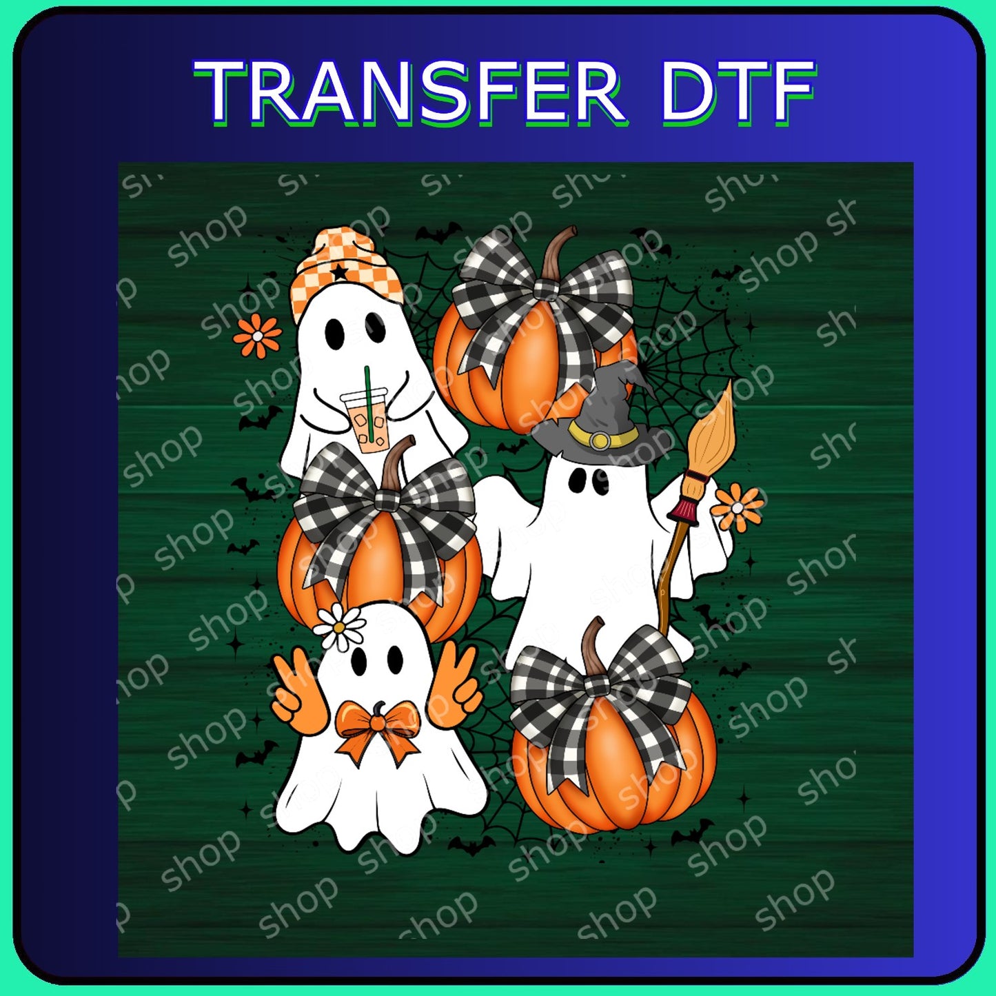 DTF Fantasmitas con Calabazas y Moños