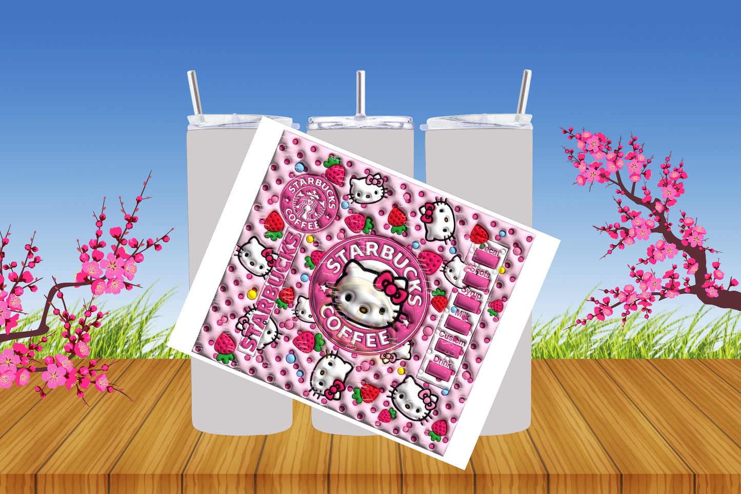 "Hoja de sublimación Vaso de 20 onzas