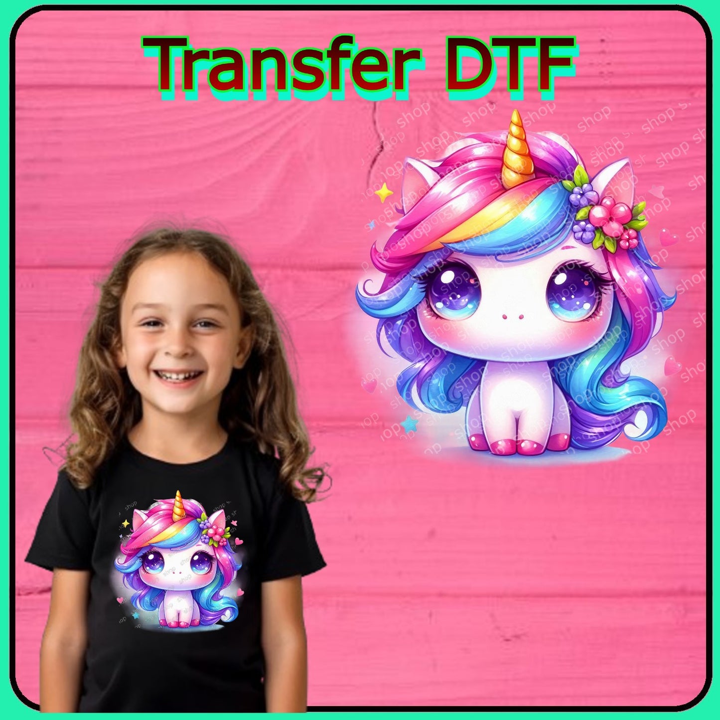 Unicornio Encantado – Transfer DTF