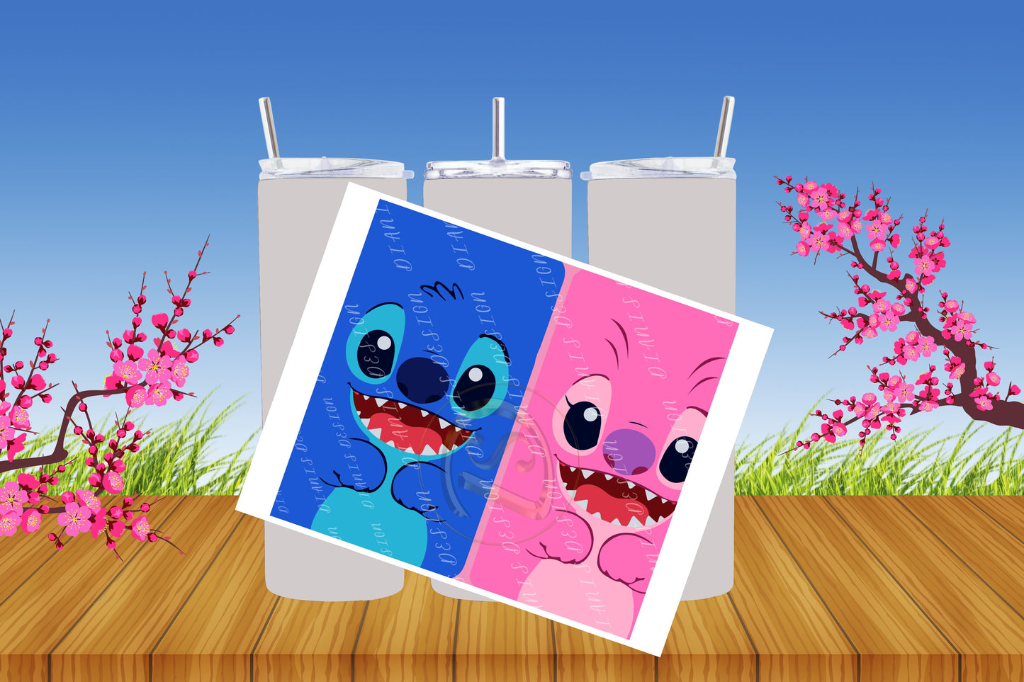 "Hoja de sublimación 2 tiernos amogos