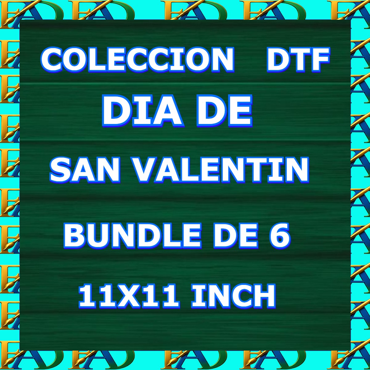 DTF SAN VALENTÍN 11X11inches
