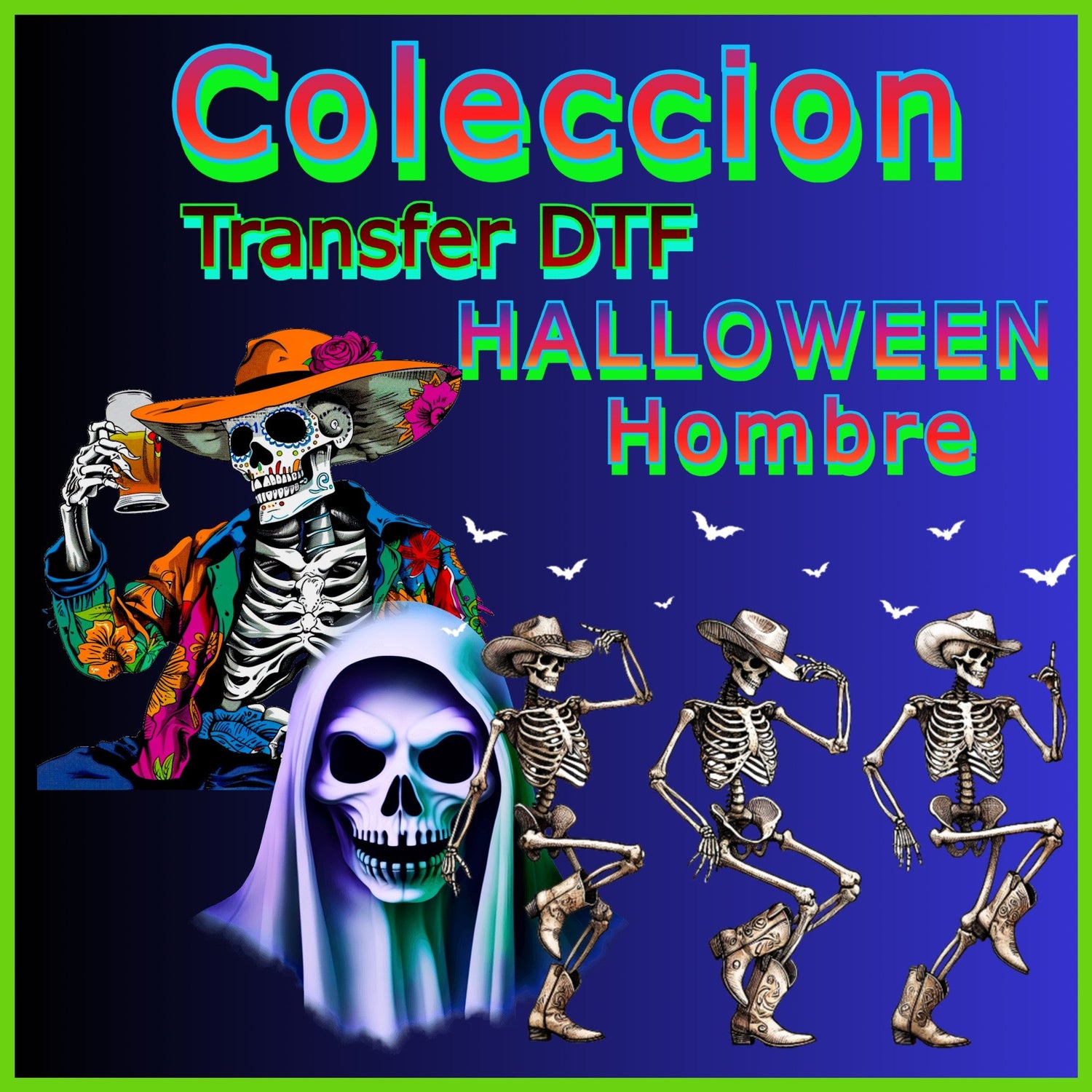 DTF HALLOWEEN    HOMBRES