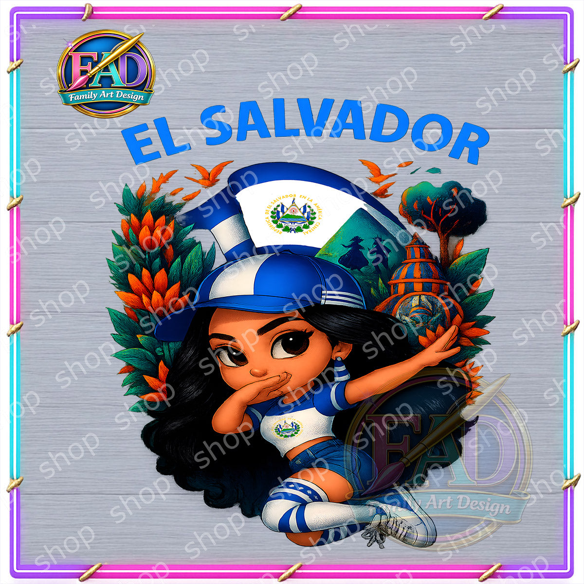 Diseño DTF Cultura de El Salvador 04