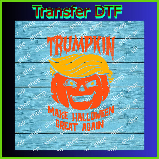 Transfer DTF Halloween para  calabaza