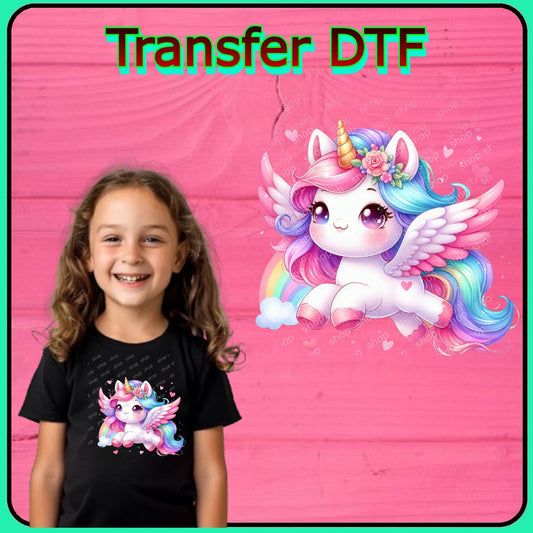Unicornio Alado – Transfer DTF