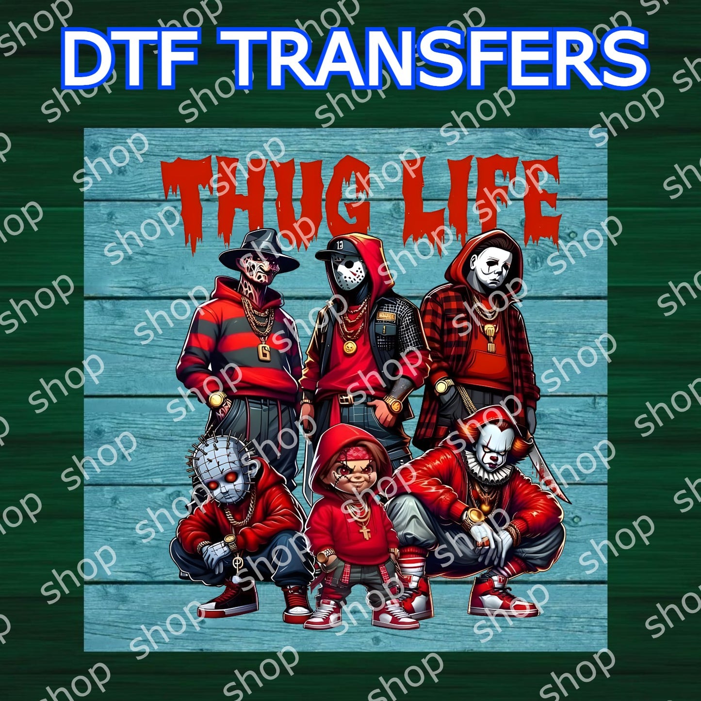 Transfer DTF  amigos escalofriantes