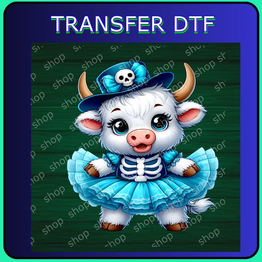 DTF Vaquita Halloween Azul