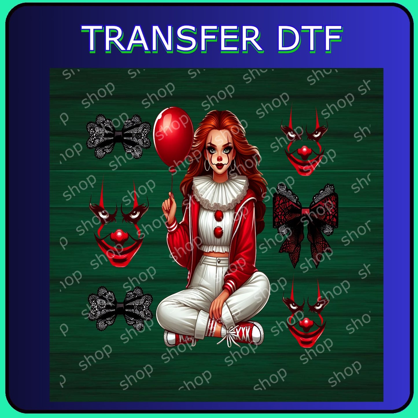 DTF Payasa de Terror Glam