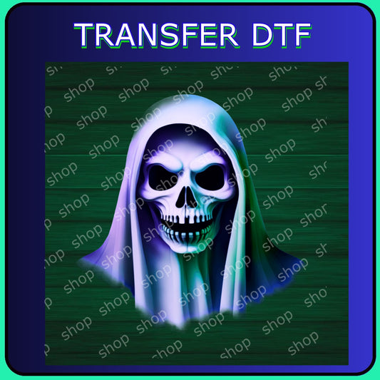 DTF Calavera con Capa Halloween