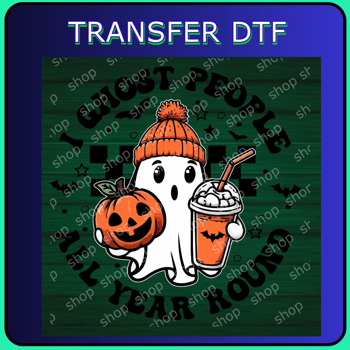 DTF Fantasmita con Calabaza y Café