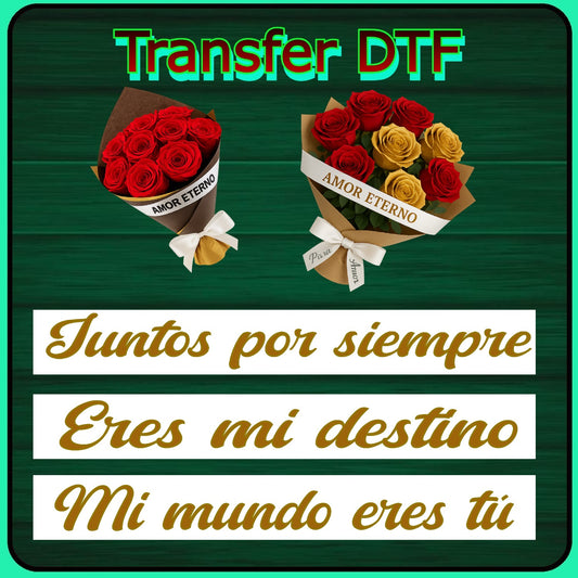 Transfer DTF – Frases de Amor (Pack de 3) F-4