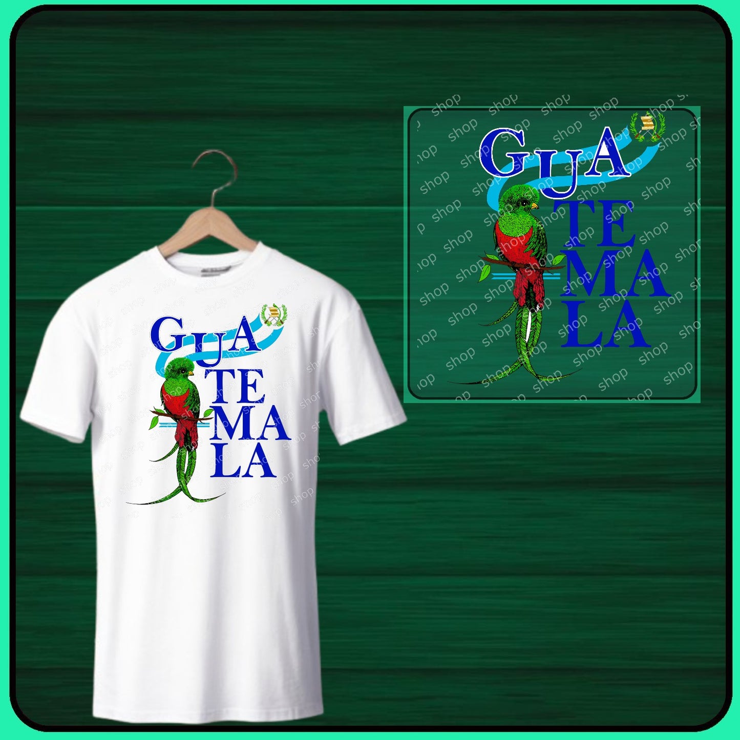 Guatemala – Quetzal y Tipografía Azul (DTF