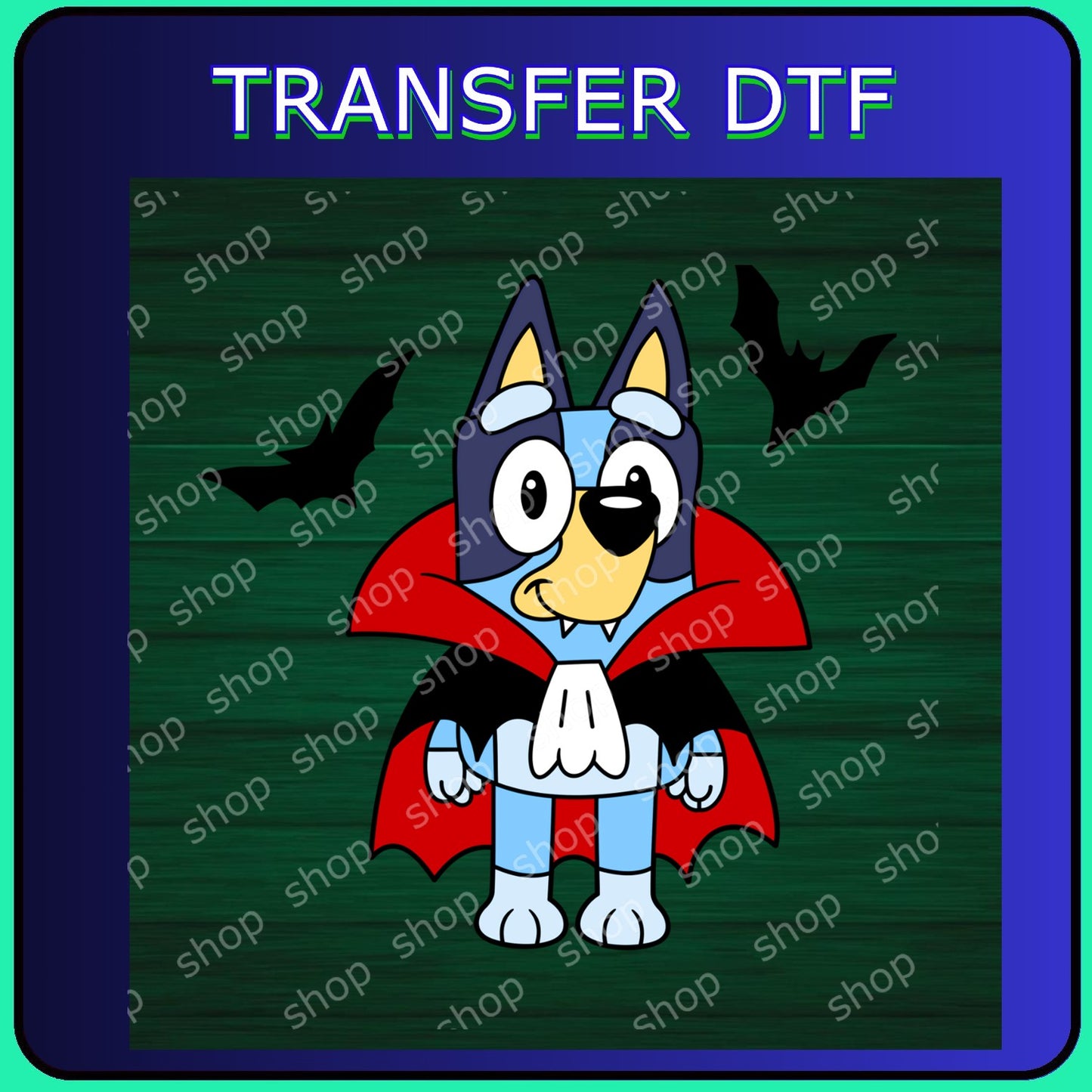 DTF Perrito Vampiro Halloween
