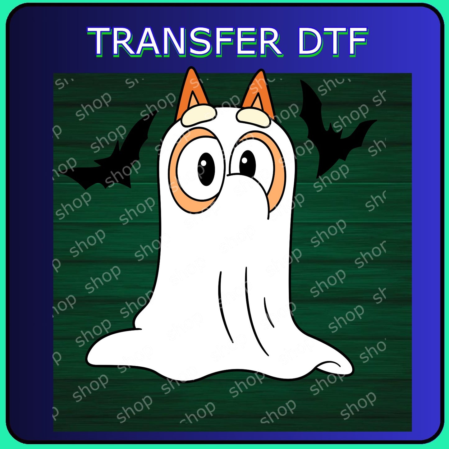 DTF Perrito Fantasma Halloween